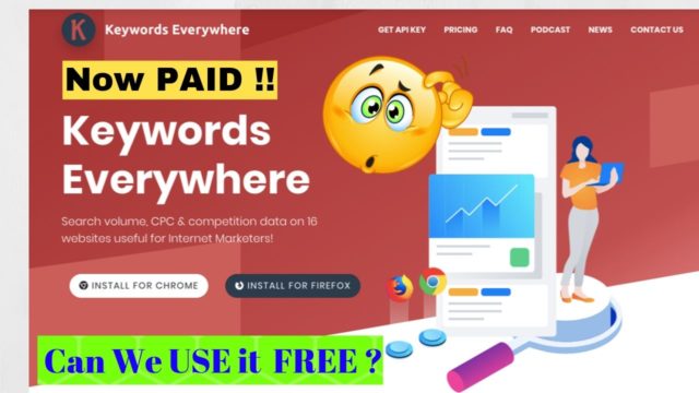 Trick to use Keywords everywhere for FREE