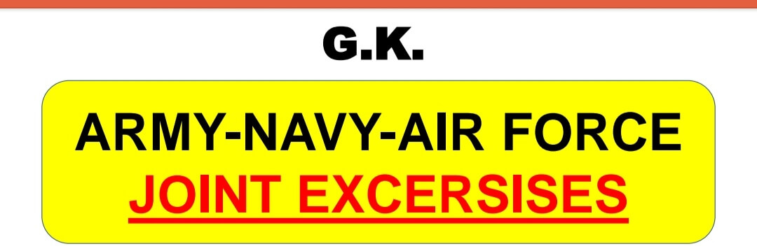 [Updated] List of joint military exercises of India 2020 pdf