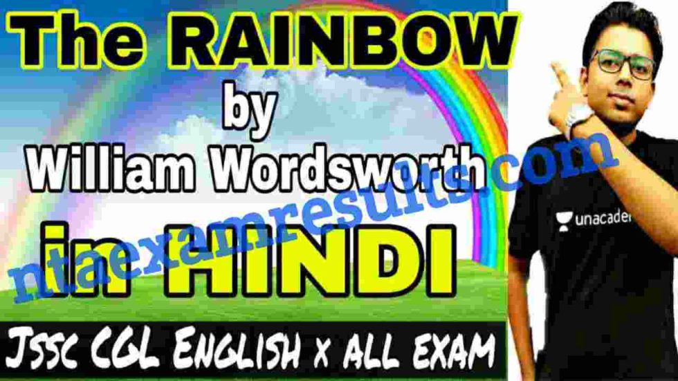 the rainbow by william wordsworth summary