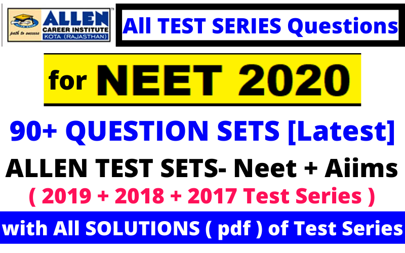 allen neet 2020 test series pdf