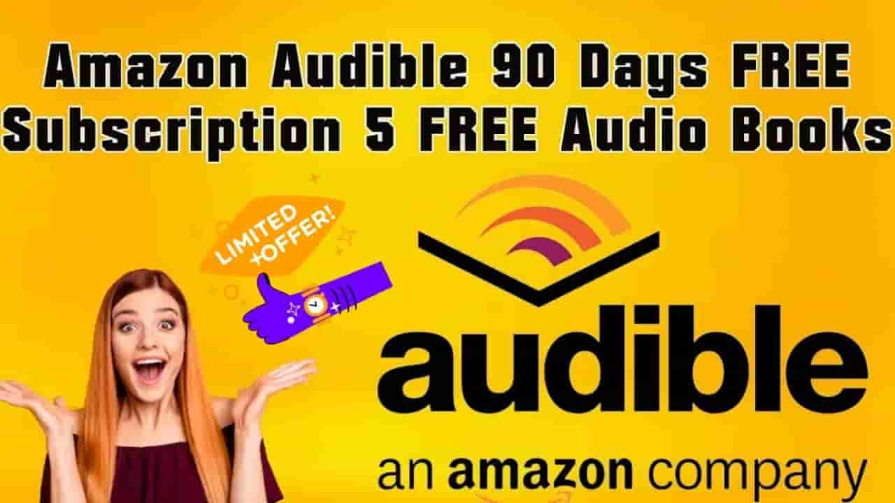 [Latest] Amanzon Audible Coupon code 90 Days Amazon Audible Free Trial