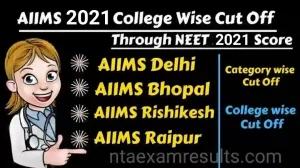 aiims-cut-off-marks-2021