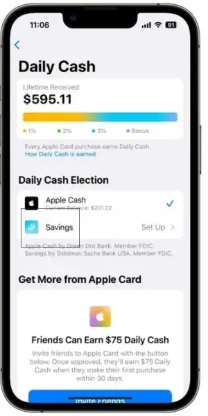 apple card savings account